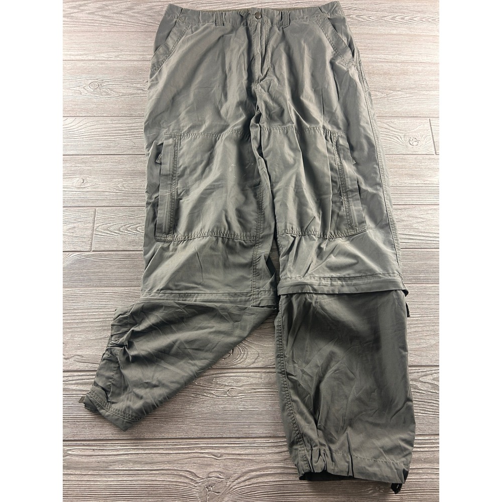 GAP Mens Convertible Zip Off Hiking Cargo Pants Grey Outdoor Trousers 34x31 VTG